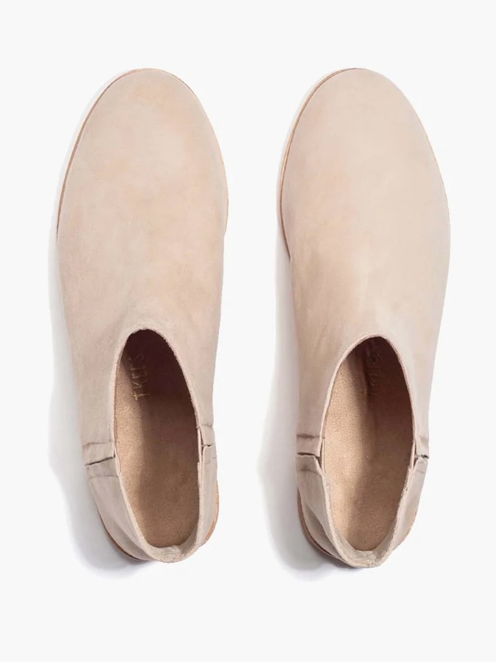 TKEES Sz 7 Sienna Cream Suede Boots Original $225